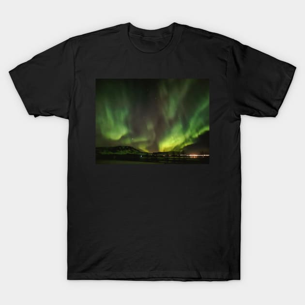 Aurora Dancing Lights T-Shirt by Kate-P-